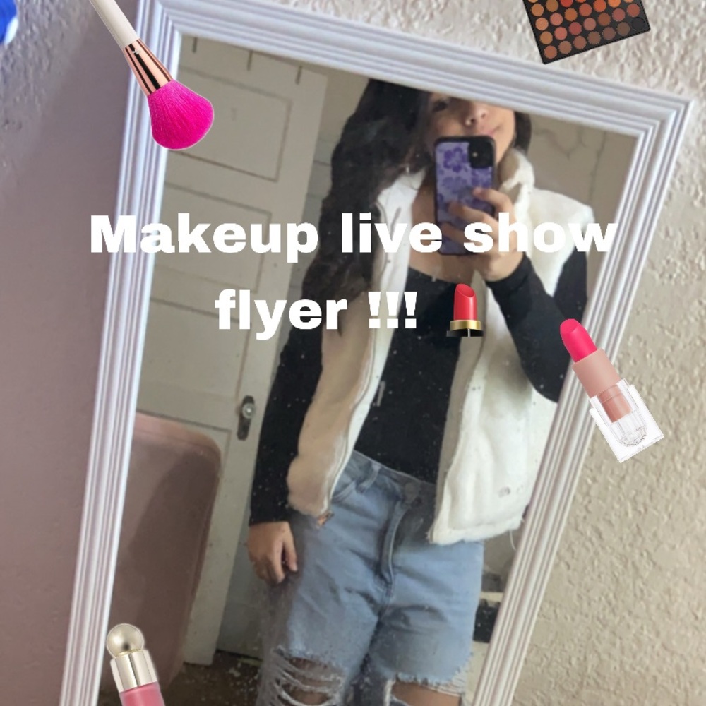 Makeup  live show flyer !! 💄